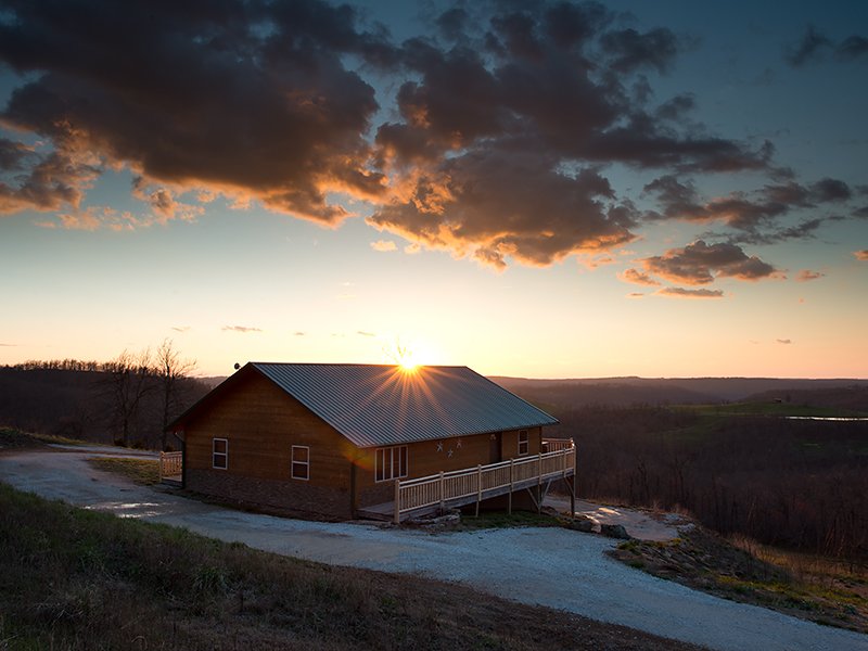 Mountain Sunset Cabin Buffalo National River Cabins and Canoeing in