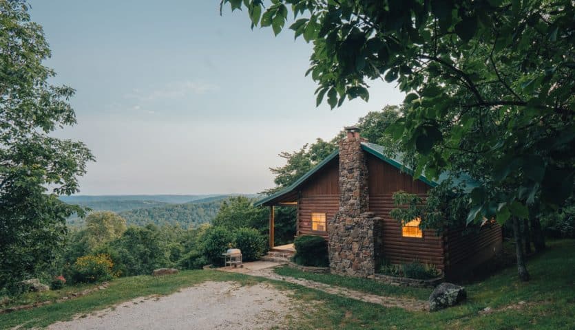 Arkansas Cabin and mountain views