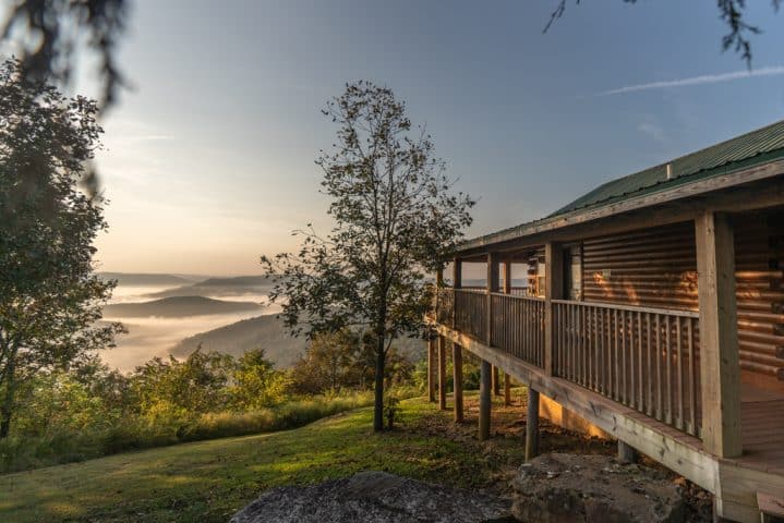 Escape to Arkansas's most romantic cabin---Cabin X, overlooking 30 miles of upper Buffalo River wilderness.