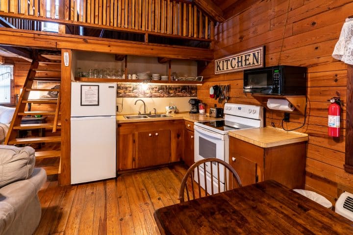 Kitchen at Crossbow Cabin