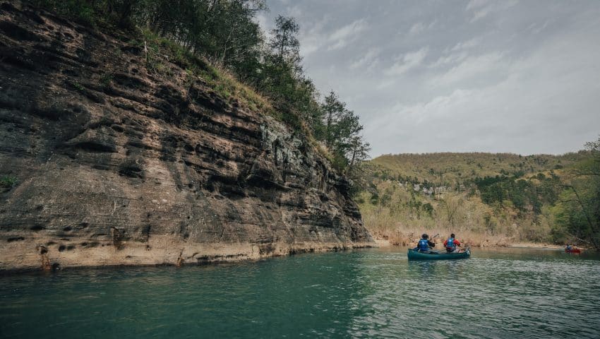 Beauty surrounds you on the Buffalo River between Ponca and Pruitt