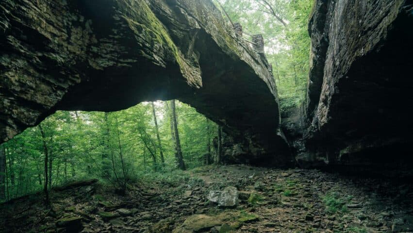 The Natural Bridge at Alum Cove.