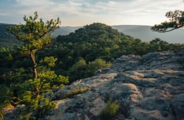 A view of Sam's Throne from the overlook.