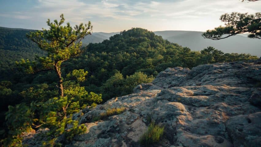 A view of Sam's Throne from the overlook.