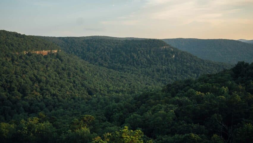 A Mountain View seen from the Sam's Throne Overlook.