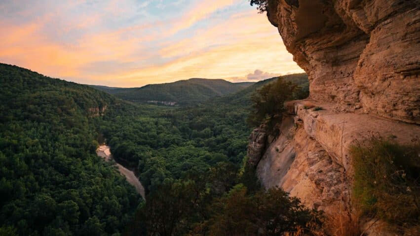 Sunset view from the Goat Trail.