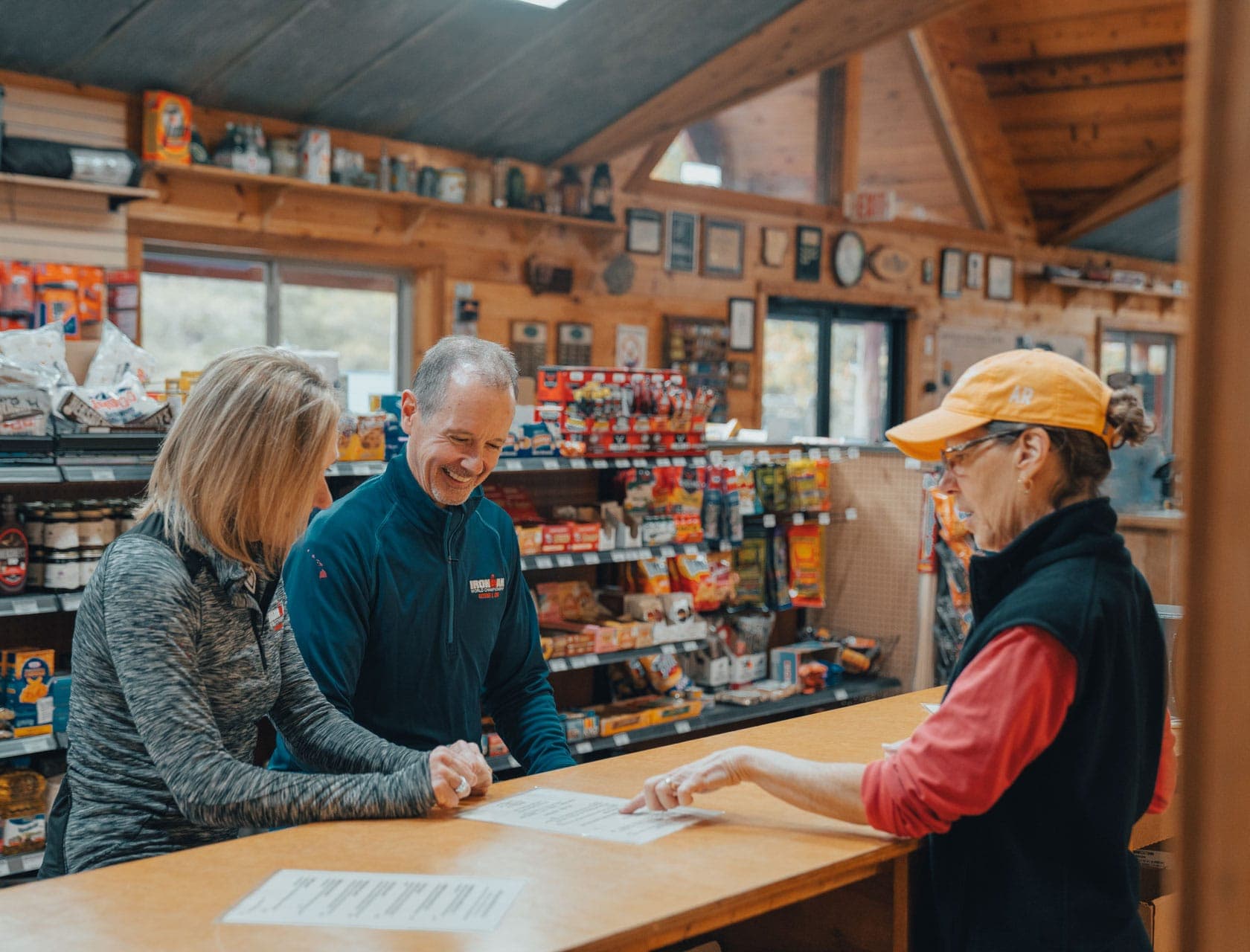 Guests ordering sandwiches at the BOC deli.