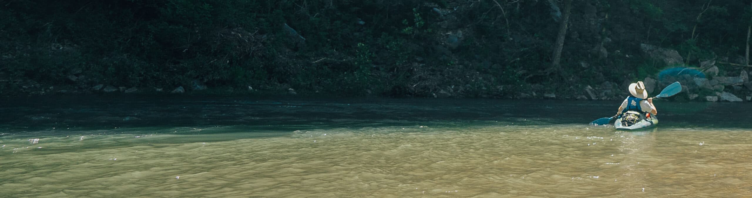 Kayaker on a river