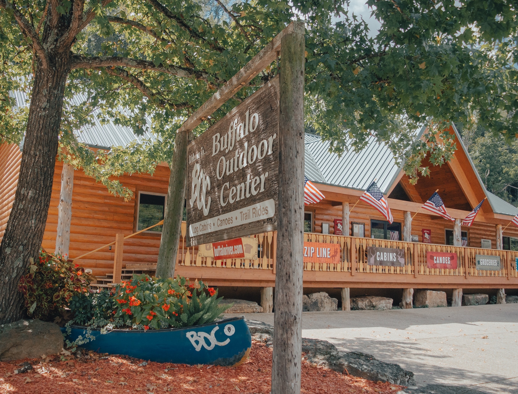 The Buffalo Outdoor Center Store in Ponca, Arkansas.