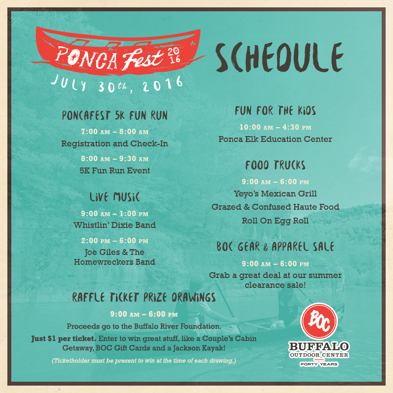 PoncaFest Schedule