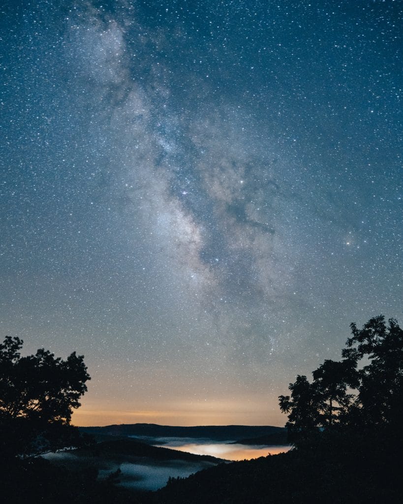 Milky Way over Ponca on a Foggy evening