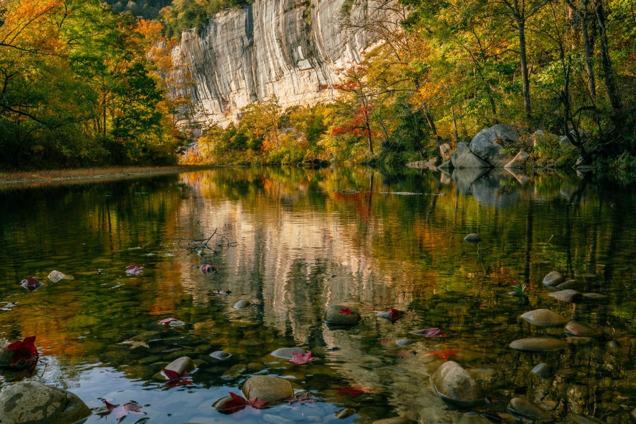 Autumn Reflections along Roark Bluff