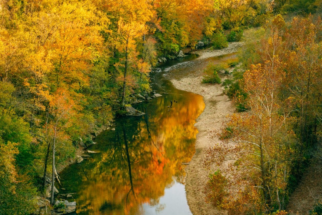 Autumn view over the Buffalo National River