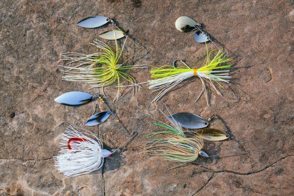 Spinnerbaits mimic baitfish, which is the primary food of Buffalo River smallmouth in the spring.