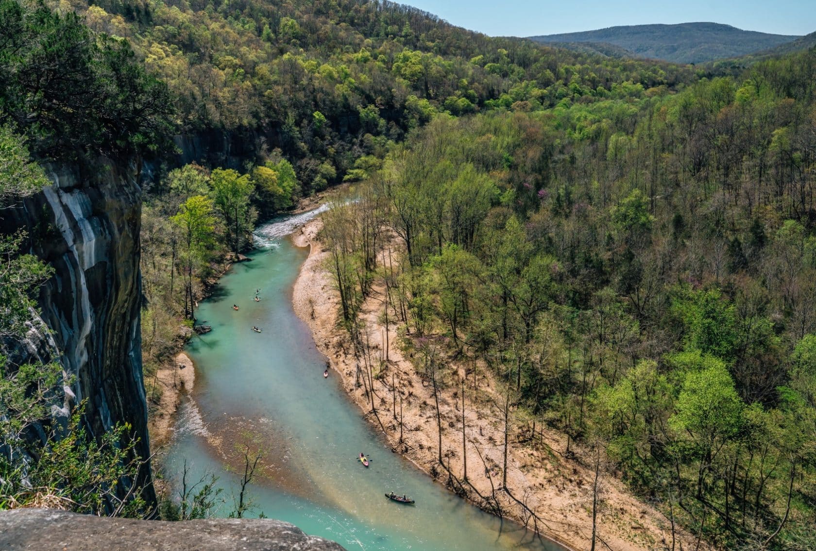 Floating Buffalo National River in Spring